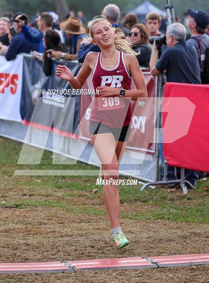 Thumbnail 2 in CIF Central Section Cross Country Championships (Girls D2 Race) photogallery.