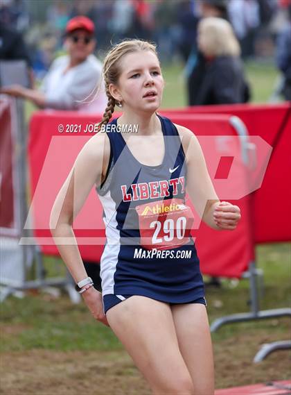 Thumbnail 2 in CIF Central Section Cross Country Championships (Girls D2 Race) photogallery.