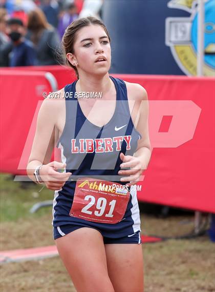 Thumbnail 2 in CIF Central Section Cross Country Championships (Girls D2 Race) photogallery.