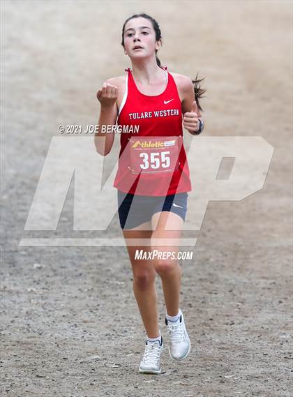 Thumbnail 2 in CIF Central Section Cross Country Championships (Girls D2 Race) photogallery.