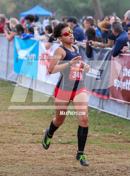 Thumbnail 2 in CIF Central Section Cross Country Championships (Girls D2 Race) photogallery.