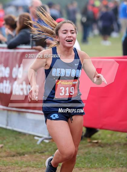 Thumbnail 3 in CIF Central Section Cross Country Championships (Girls D2 Race) photogallery.