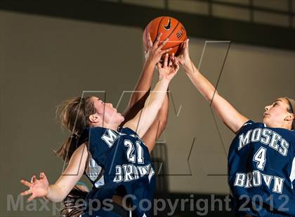 Thumbnail 2 in Ponaganset vs Moses Brown (Pink Madness Tournament) photogallery.