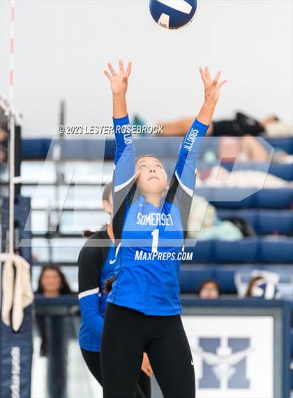 Thumbnail 3 in Jones vs. Somerset (Hondo Volleyball Tournament) photogallery.
