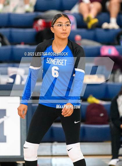 Thumbnail 3 in Jones vs. Somerset (Hondo Volleyball Tournament) photogallery.
