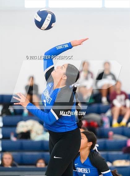 Thumbnail 1 in Jones vs. Somerset (Hondo Volleyball Tournament) photogallery.