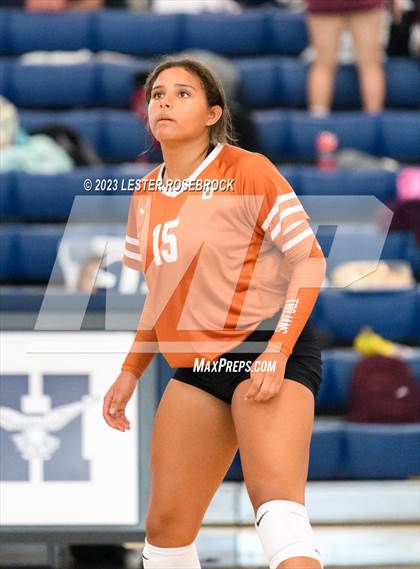 Thumbnail 3 in Jones vs. Somerset (Hondo Volleyball Tournament) photogallery.