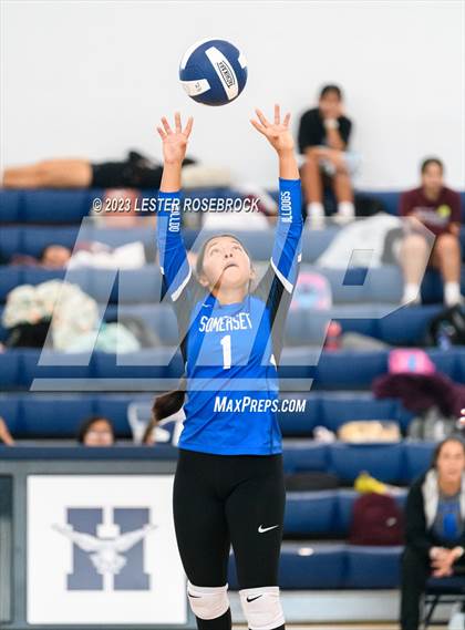 Thumbnail 1 in Jones vs. Somerset (Hondo Volleyball Tournament) photogallery.