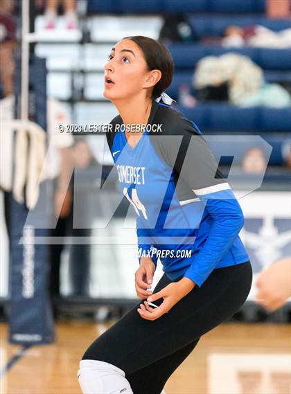 Thumbnail 2 in Jones vs. Somerset (Hondo Volleyball Tournament) photogallery.
