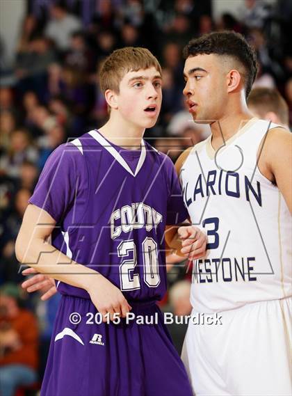 Thumbnail 2 in Clarion-Limestone vs. Coudersport (District IX Quarterfinal) photogallery.