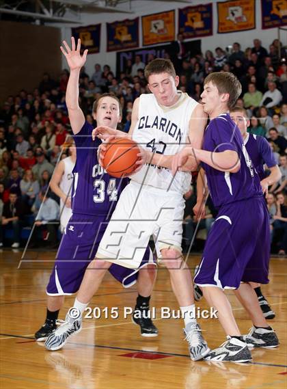 Thumbnail 3 in Clarion-Limestone vs. Coudersport (District IX Quarterfinal) photogallery.