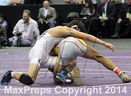 Thumbnail 2 in CHSAA 4A Wrestling Championships (Finals) photogallery.