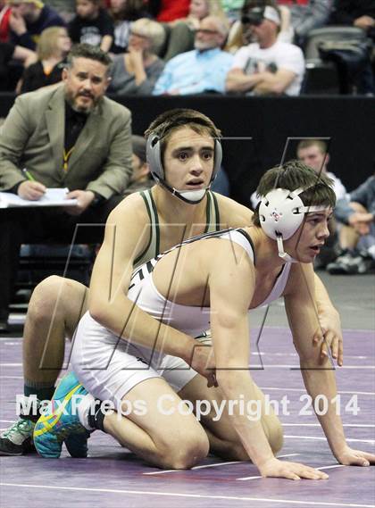 Thumbnail 3 in CHSAA 4A Wrestling Championships (Finals) photogallery.