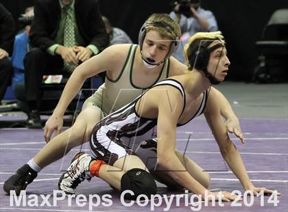 Thumbnail 3 in CHSAA 4A Wrestling Championships (Finals) photogallery.