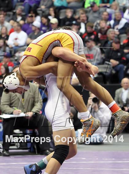 Thumbnail 2 in CHSAA 4A Wrestling Championships (Finals) photogallery.