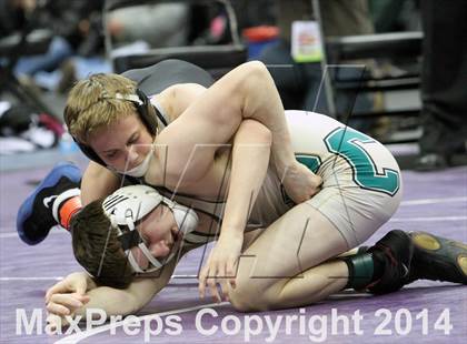 Thumbnail 2 in CHSAA 4A Wrestling Championships (Finals) photogallery.