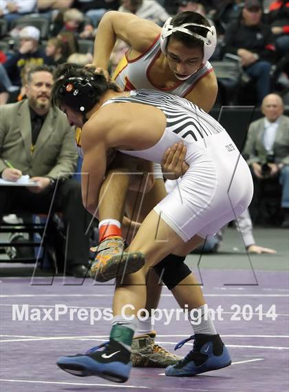 Thumbnail 2 in CHSAA 4A Wrestling Championships (Finals) photogallery.