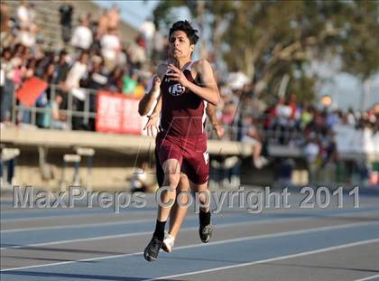 Thumbnail 3 in CIF SS Masters Track & Field Championships (Boys 400 Meters) photogallery.