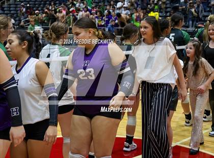 Thumbnail 3 in Neches vs. Harrold (UIL 1A Volleyball Final) photogallery.