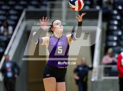 Thumbnail 3 in Neches vs. Harrold (UIL 1A Volleyball Final) photogallery.