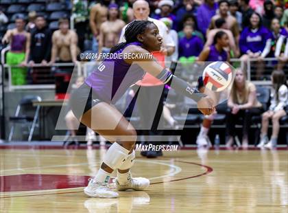 Thumbnail 3 in Neches vs. Harrold (UIL 1A Volleyball Final) photogallery.