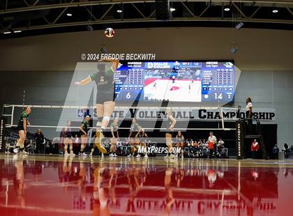 Thumbnail 3 in Neches vs. Harrold (UIL 1A Volleyball Final) photogallery.