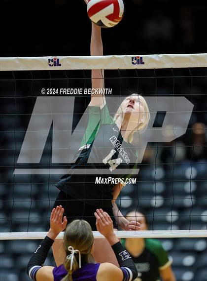 Thumbnail 2 in Neches vs. Harrold (UIL 1A Volleyball Final) photogallery.