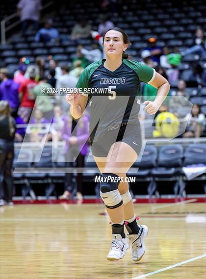 Thumbnail 3 in Neches vs. Harrold (UIL 1A Volleyball Final) photogallery.