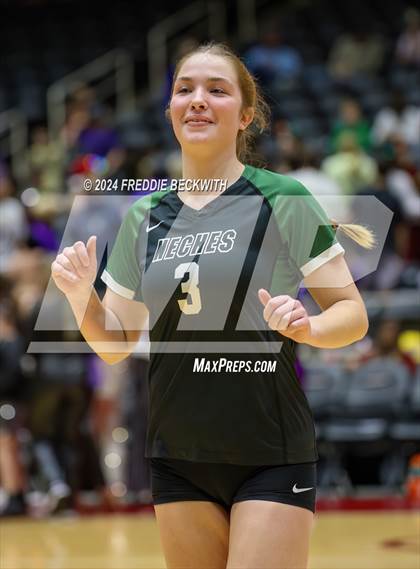 Thumbnail 3 in Neches vs. Harrold (UIL 1A Volleyball Final) photogallery.