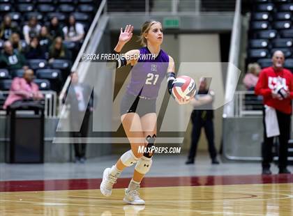 Thumbnail 3 in Neches vs. Harrold (UIL 1A Volleyball Final) photogallery.