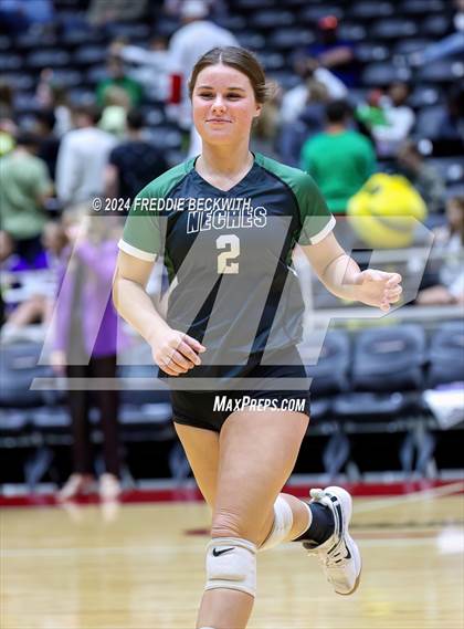 Thumbnail 2 in Neches vs. Harrold (UIL 1A Volleyball Final) photogallery.