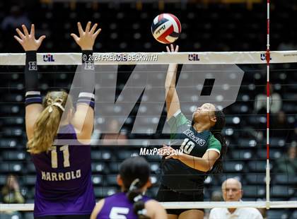 Thumbnail 2 in Neches vs. Harrold (UIL 1A Volleyball Final) photogallery.