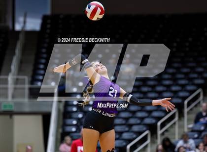 Thumbnail 2 in Neches vs. Harrold (UIL 1A Volleyball Final) photogallery.