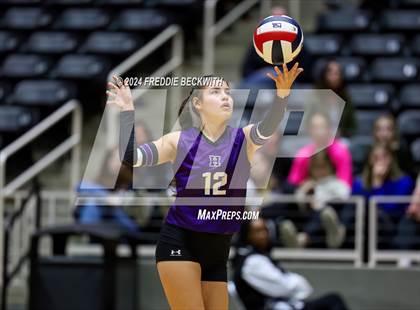 Thumbnail 2 in Neches vs. Harrold (UIL 1A Volleyball Final) photogallery.