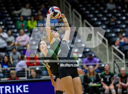 Thumbnail 3 in Neches vs. Harrold (UIL 1A Volleyball Final) photogallery.
