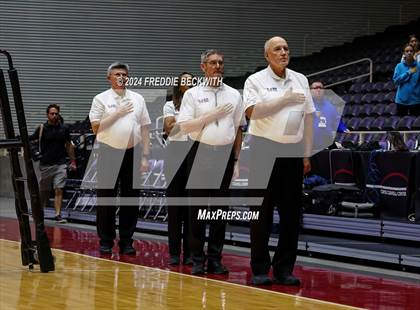 Thumbnail 3 in Neches vs. Harrold (UIL 1A Volleyball Final) photogallery.