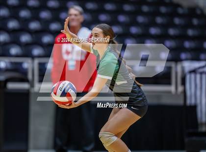 Thumbnail 3 in Neches vs. Harrold (UIL 1A Volleyball Final) photogallery.