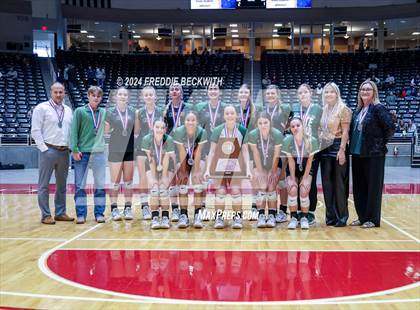Thumbnail 3 in Neches vs. Harrold (UIL 1A Volleyball Final) photogallery.
