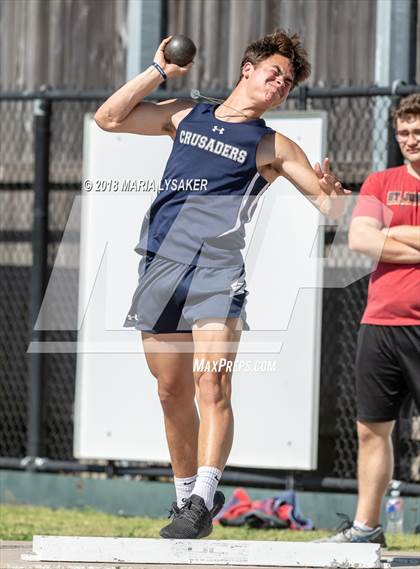 Thumbnail 2 in TAPPS 6A D3 Boys District Track & Field Championships photogallery.