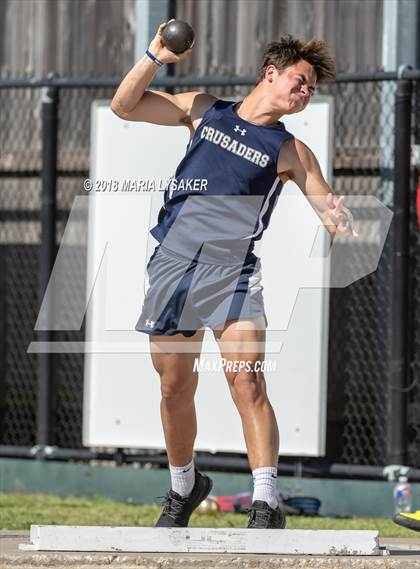 Thumbnail 2 in TAPPS 6A D3 Boys District Track & Field Championships photogallery.