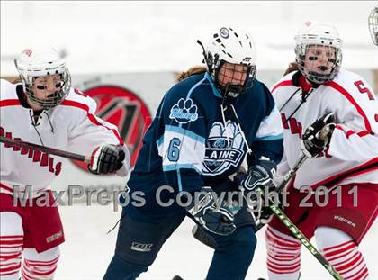 Thumbnail 2 in Coon Rapids vs Blaine (Outdoor Classic JV) photogallery.