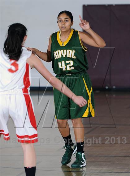 Thumbnail 1 in Royal vs. Burroughs (La Canada Tournament) photogallery.