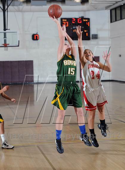 Thumbnail 3 in Royal vs. Burroughs (La Canada Tournament) photogallery.
