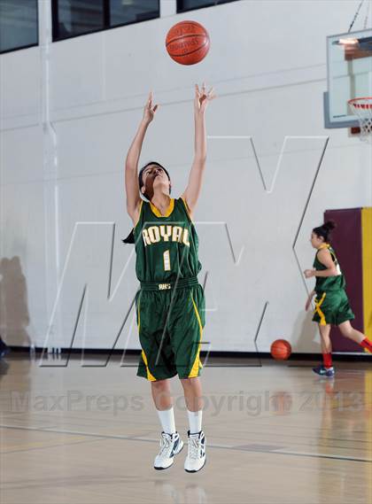 Thumbnail 1 in Royal vs. Burroughs (La Canada Tournament) photogallery.