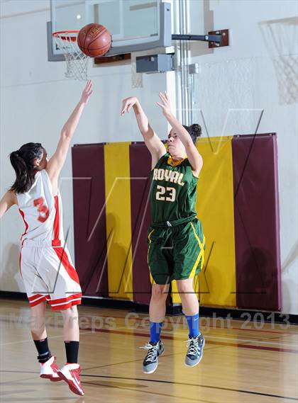 Thumbnail 2 in Royal vs. Burroughs (La Canada Tournament) photogallery.