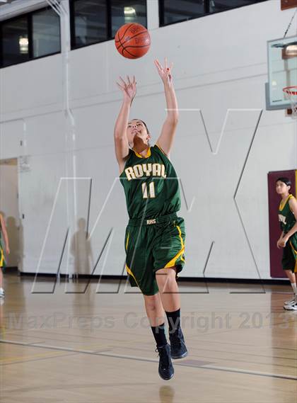 Thumbnail 2 in Royal vs. Burroughs (La Canada Tournament) photogallery.