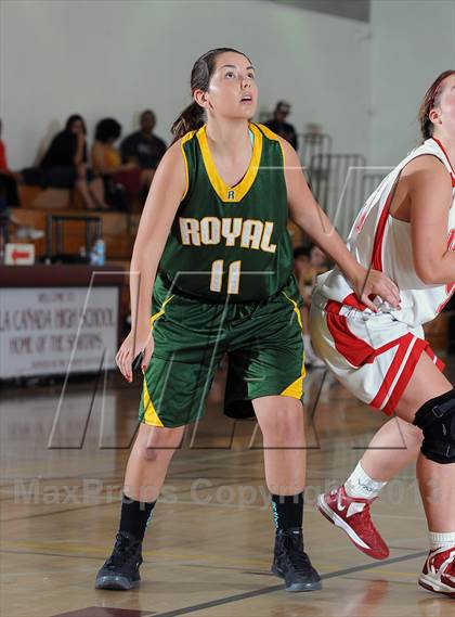 Thumbnail 1 in Royal vs. Burroughs (La Canada Tournament) photogallery.