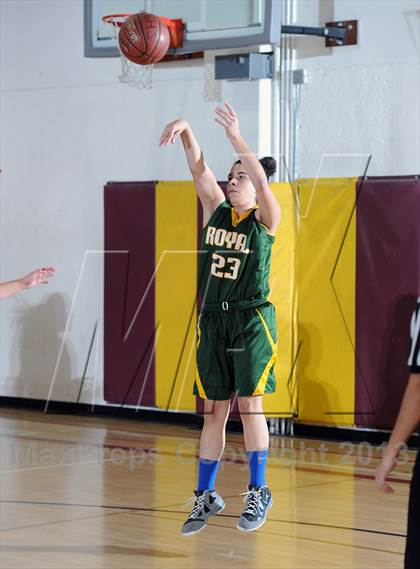 Thumbnail 1 in Royal vs. Burroughs (La Canada Tournament) photogallery.