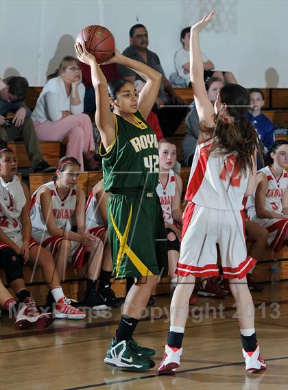 Thumbnail 1 in Royal vs. Burroughs (La Canada Tournament) photogallery.