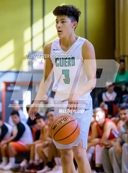 Thumbnail 2 in Cuero vs. Three Rivers (Karnes City Basketball Tournament) photogallery.
